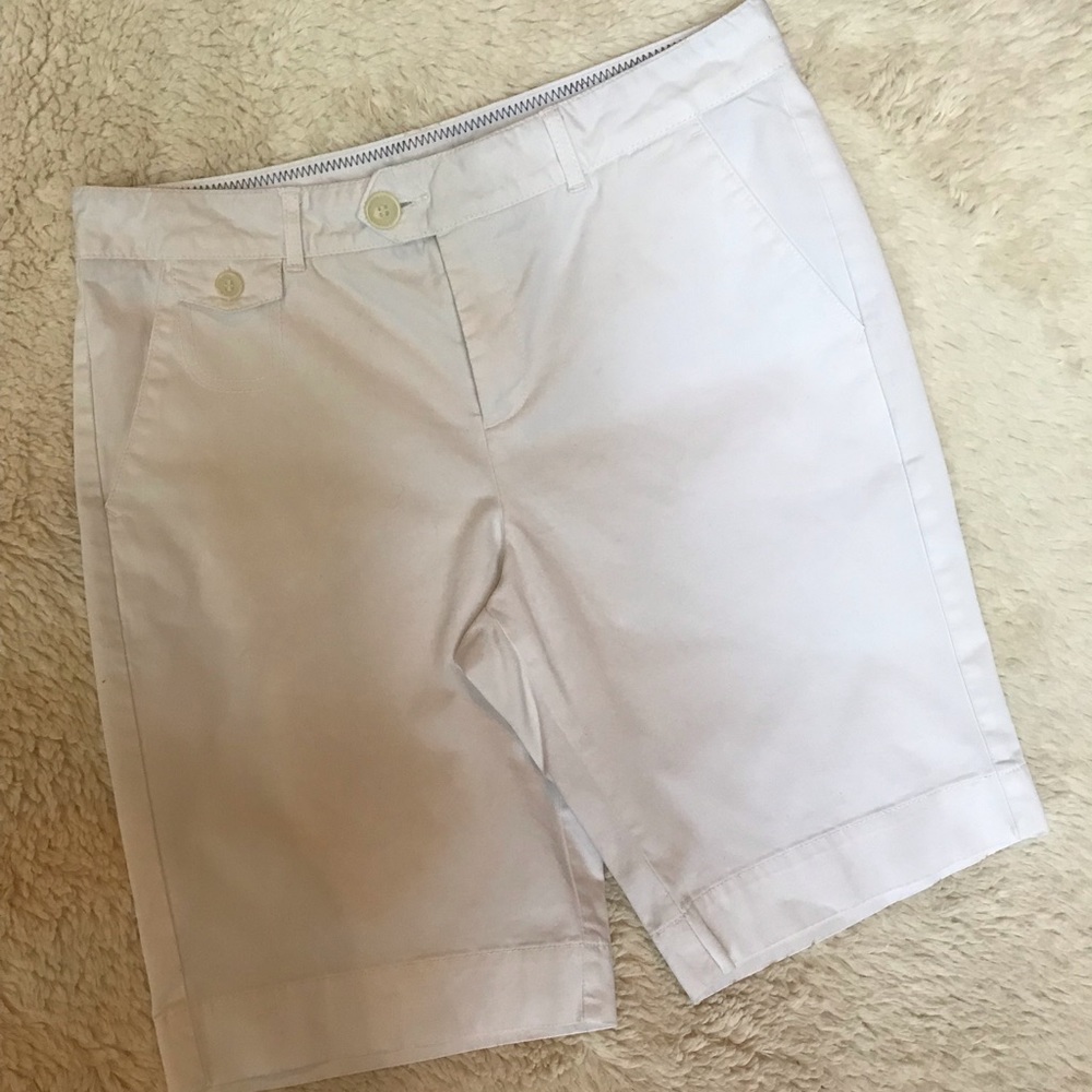 Dockers White Bermuda Shorts